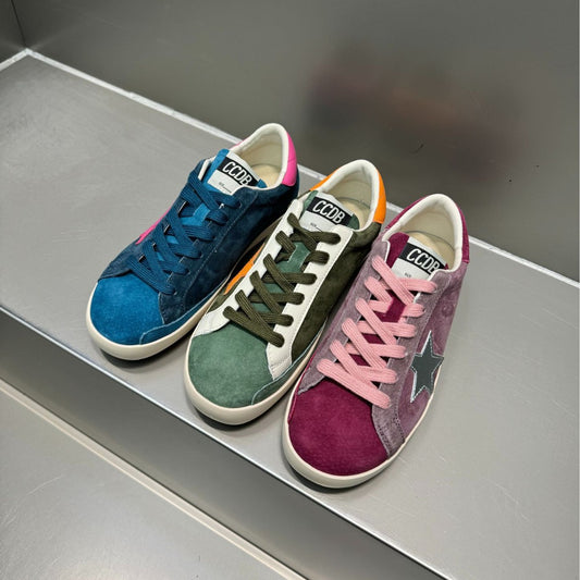 Women's Style Distressed Star Little Dirty Early Spring Lightweight Retro German Sneakers