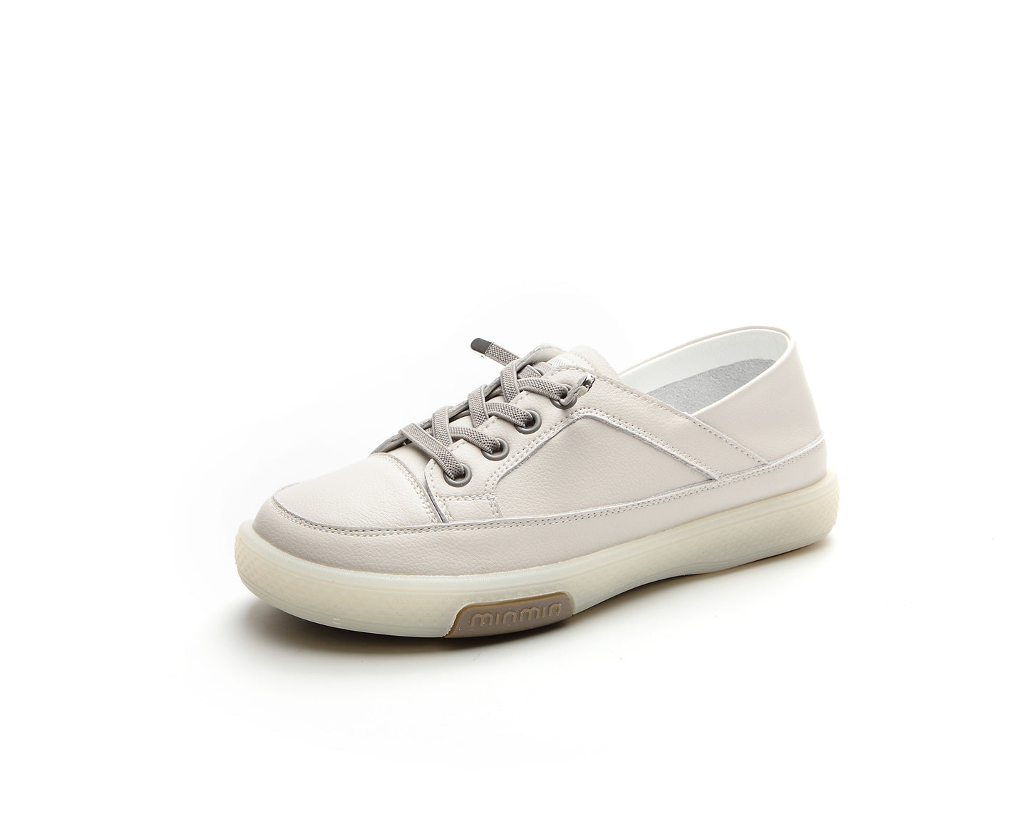 Women's White Pumps Tendon Bottom Slip-on Soft Flat Casual Shoes