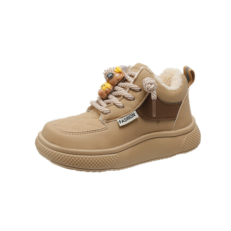 Children's Winter Plus Veet Warm Tide Stylish Kid's Sneakers