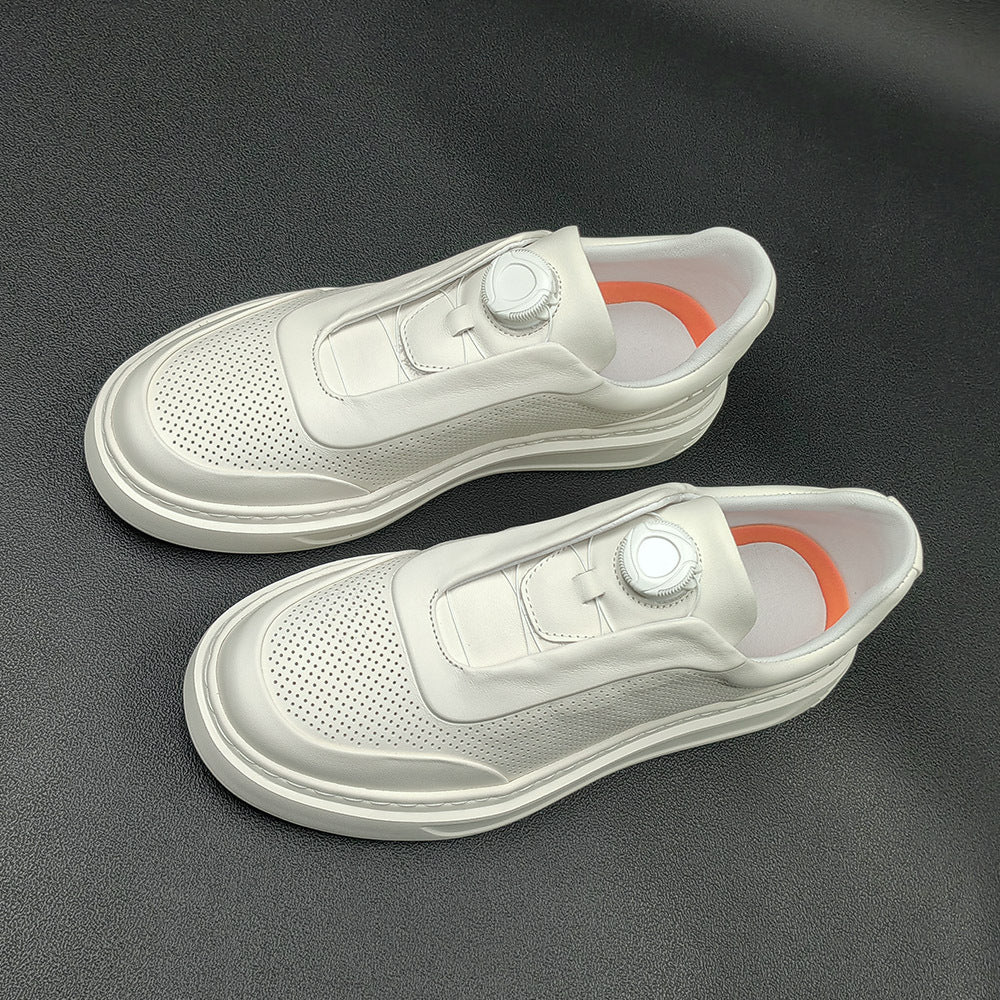 Men's Top Layer Fashionable Breathable Thick-soled Sneakers