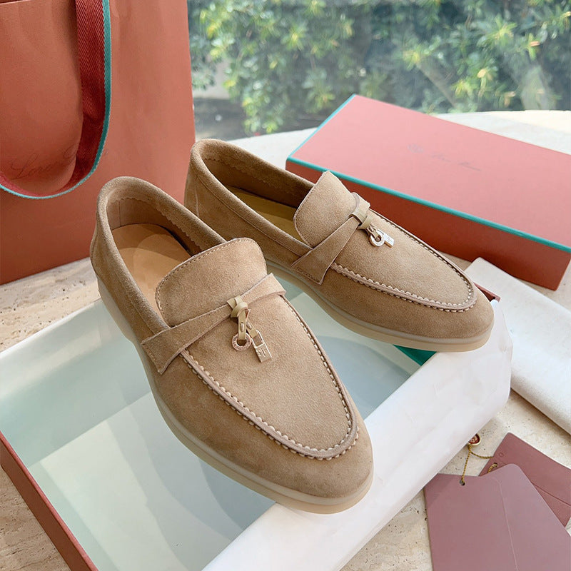 Women's British Style Slip-on Soft Bottom Pumps Women's Casual Shoes