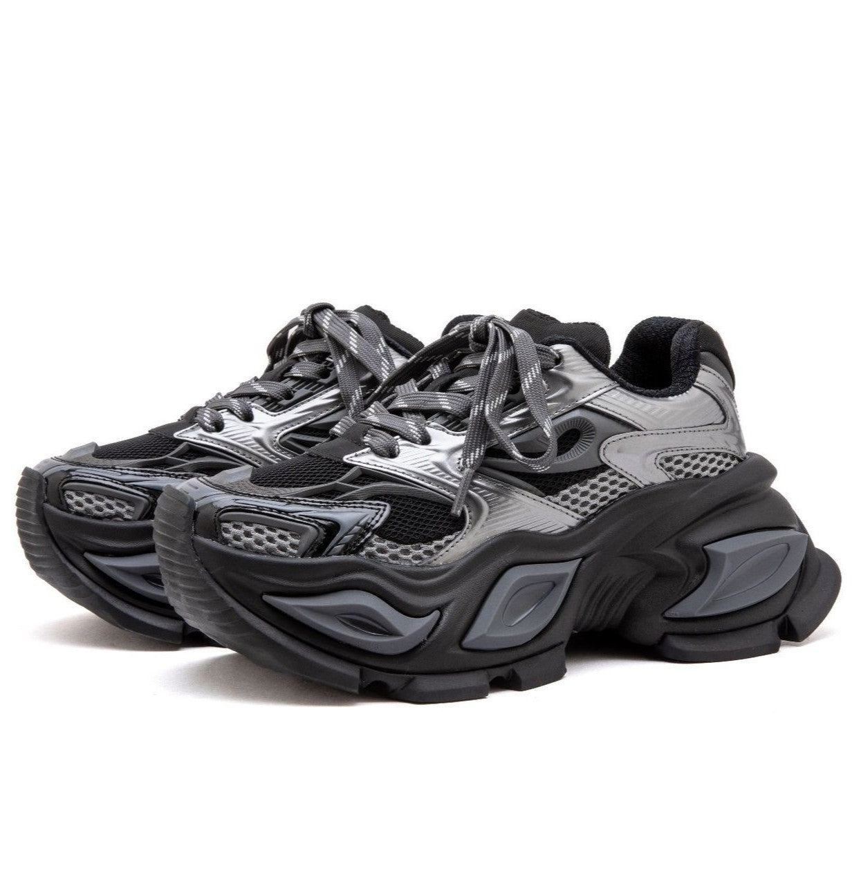 Women's & Men's Wang Su Different Pupil Series Couple Daddy Thick Sneakers