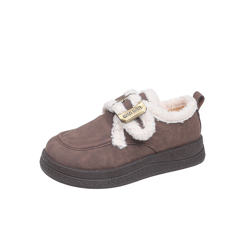 Women's Thick-soled Lamb Wool With Veet Cotton Women's Shoes