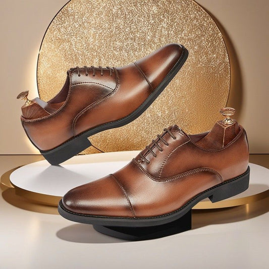 Green Formal Wear Breathable Korean Style Performance Graphy Wedding Best Men's Business Leather Shoes