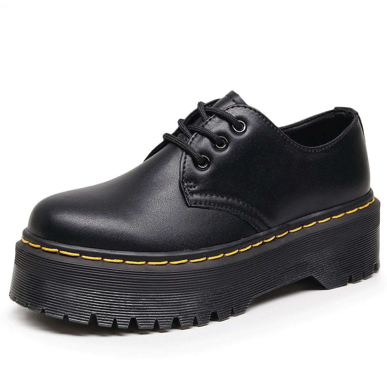 Women's Thick-soled Low-cut Genuine Soft Round Head Casual Shoes