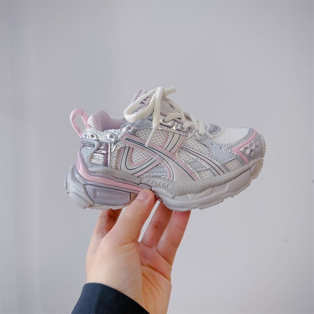 Children's Spring Soft Bottom Comfortable Korean Style Western Children's Sports Shoes