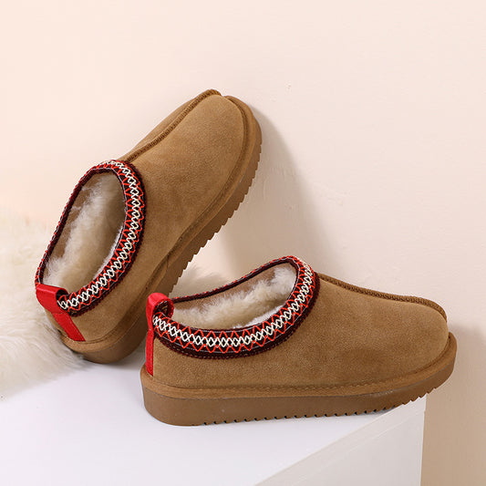 Women's Outer Wear Veet Toe Cap Semi Women's Snow Boots