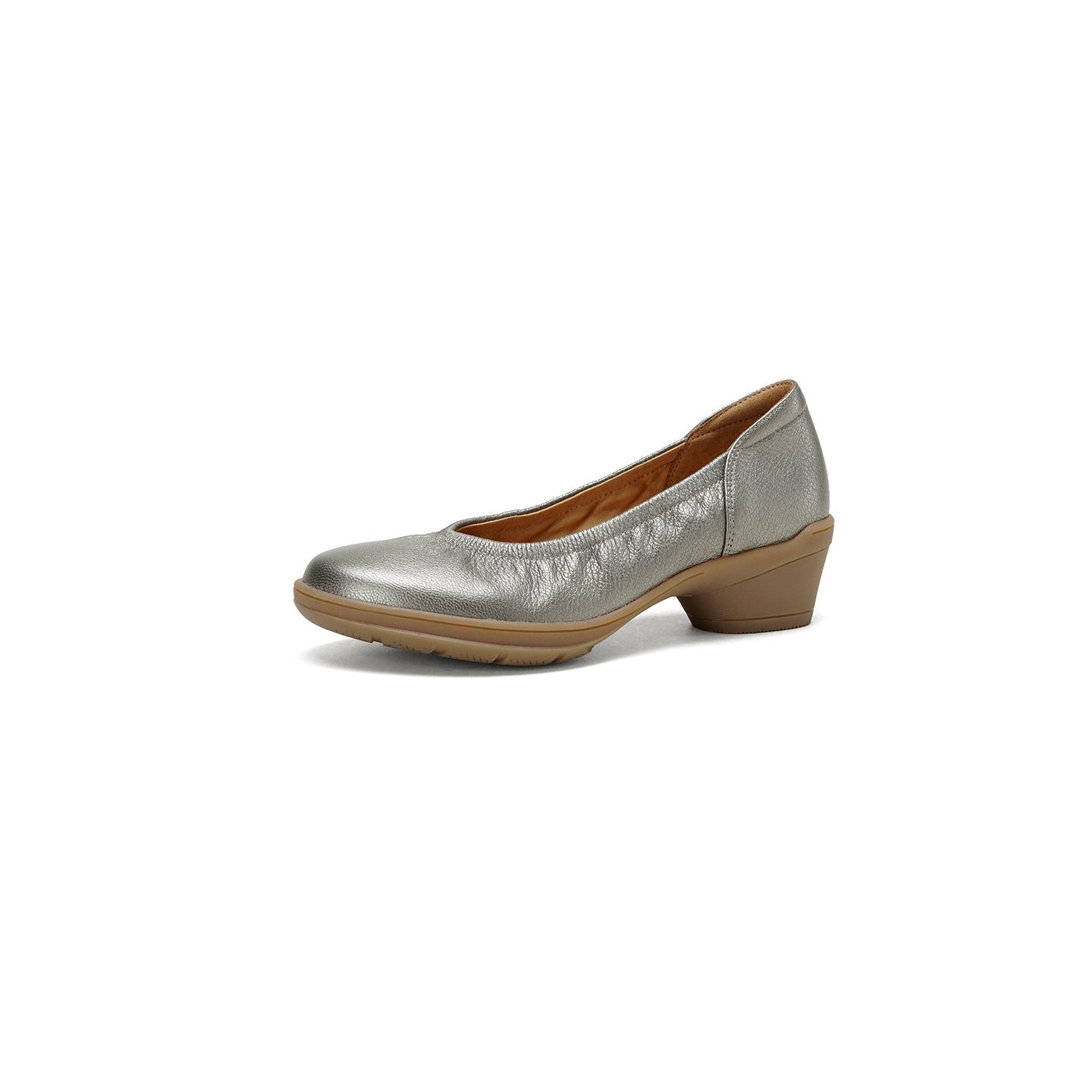 Women's Size Spring High Chunky Commuter Shallow Mouth Milky White Soft Women's Shoes