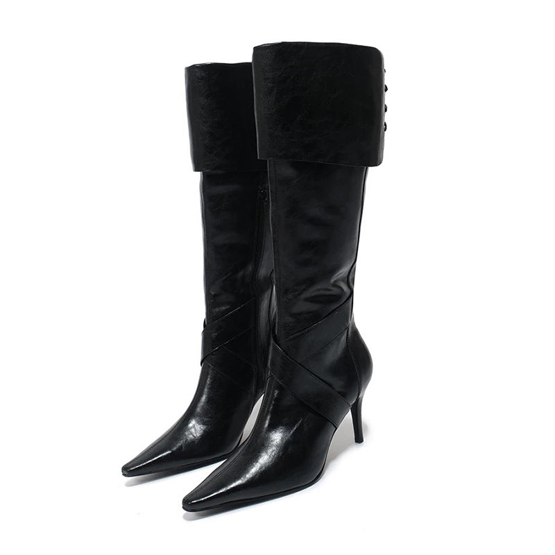 Autumn Skinny Stilettos Versatile Riding Fashion Boots