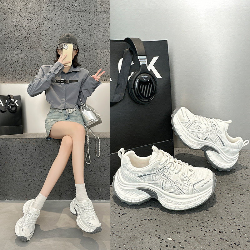 Women's Thick Sole Increased Durian Bottom Dad Spring Women's Sports Shoes
