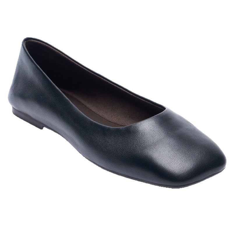 Women's Summer Flat Square Toe Ballet Low-cut Low Comfort Light Heels