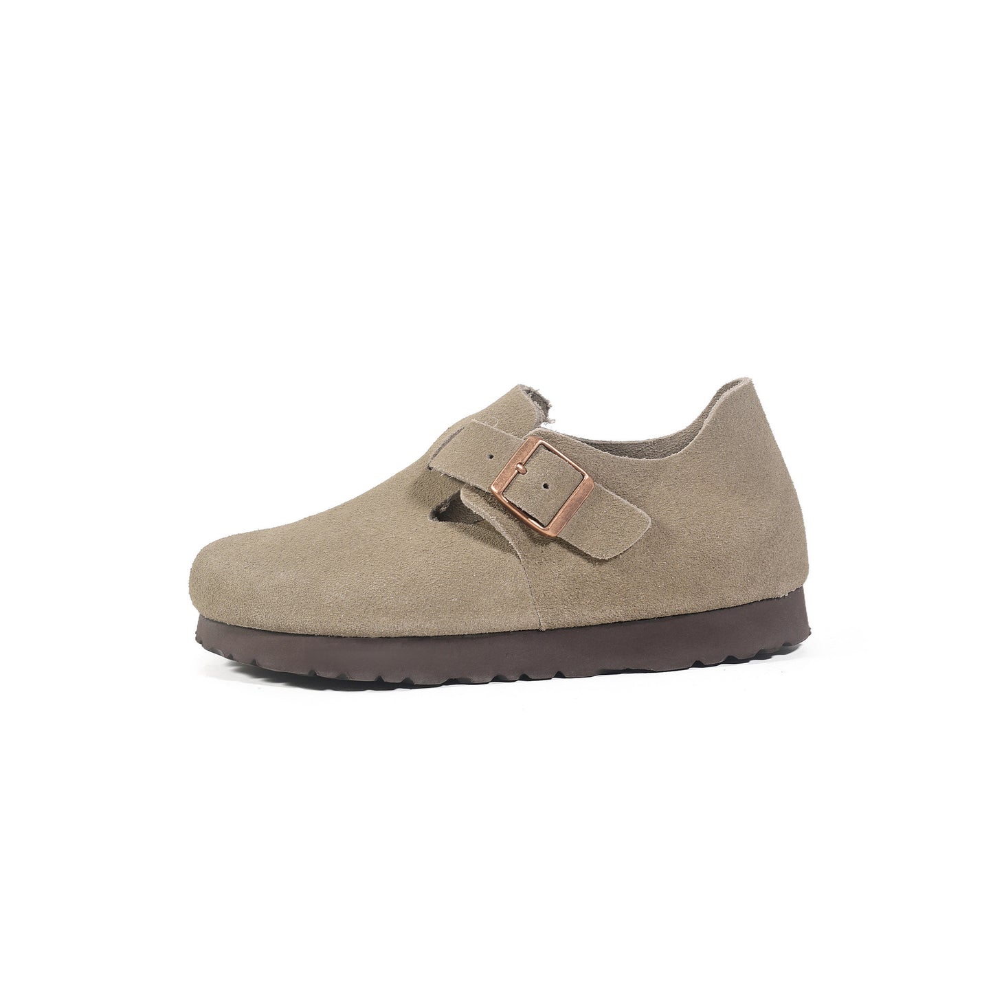 Cowhide Thick Bottom Lovers Vintage Genuine Soft Pine Slip-on Women's Casual Shoes