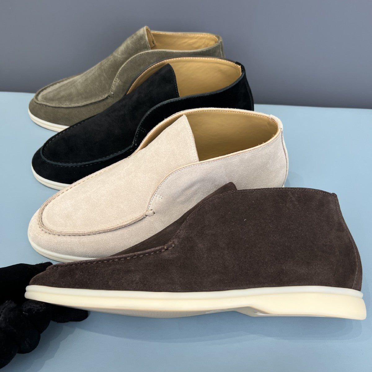 New Popular Men's Slip-on Pumps Loro Loafers/doug Shoes