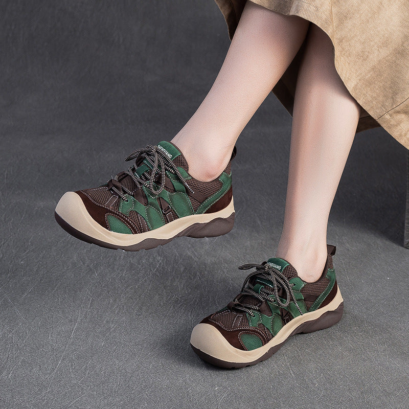 Women's Breathable Mesh Surface Lightweight Color Matching Pumps Fashion Ugly Women's Casual Shoes