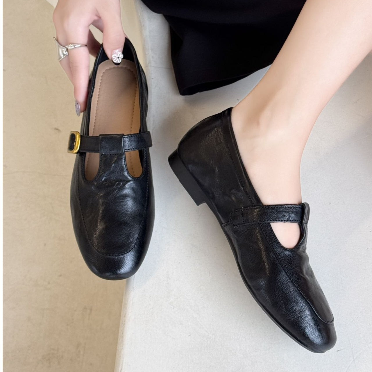 Women's Jane Flat Low-cut Soft Bottom Low Women's Fashion Shoes