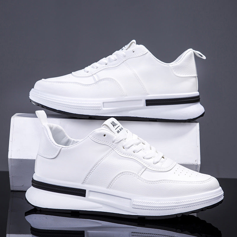 Women's & Men's Breathable White Fashion Trendy Flat Portable Sneakers