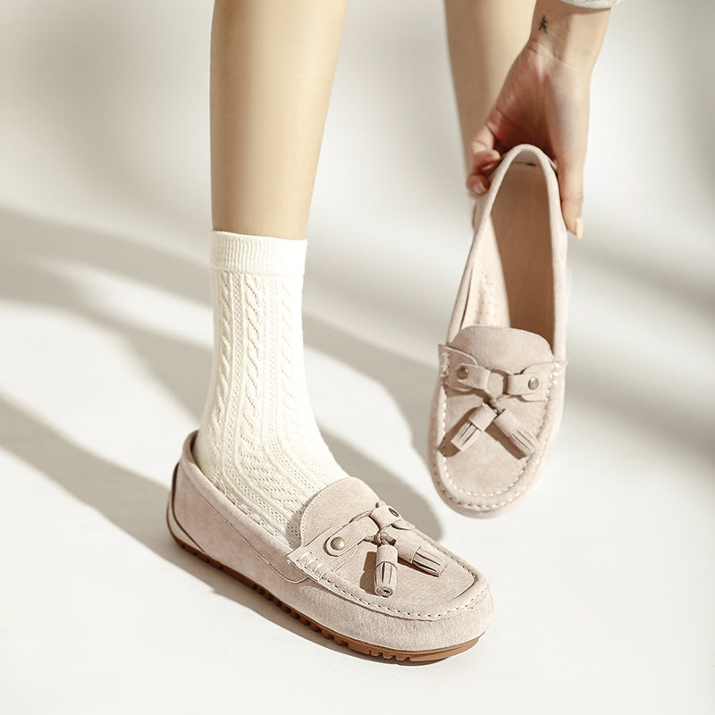 Women's Soft Bottom Slip-on Lofter Pregnant Flat Pumps Women's Casual Shoes