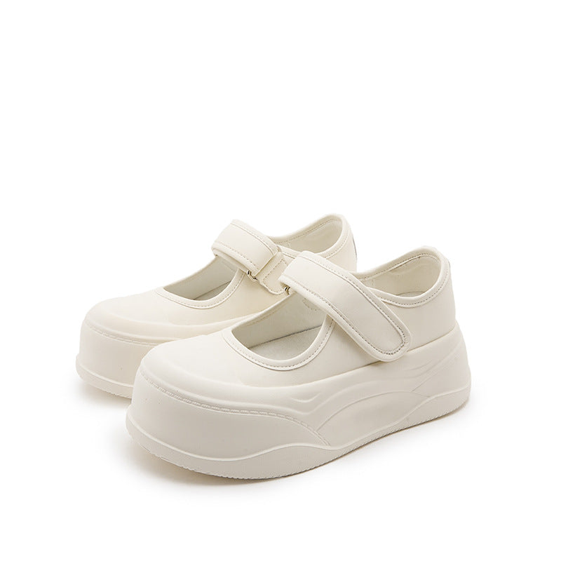 Women's Small Genuine Thick Bottom Mary Jane Women's Fashion Shoes