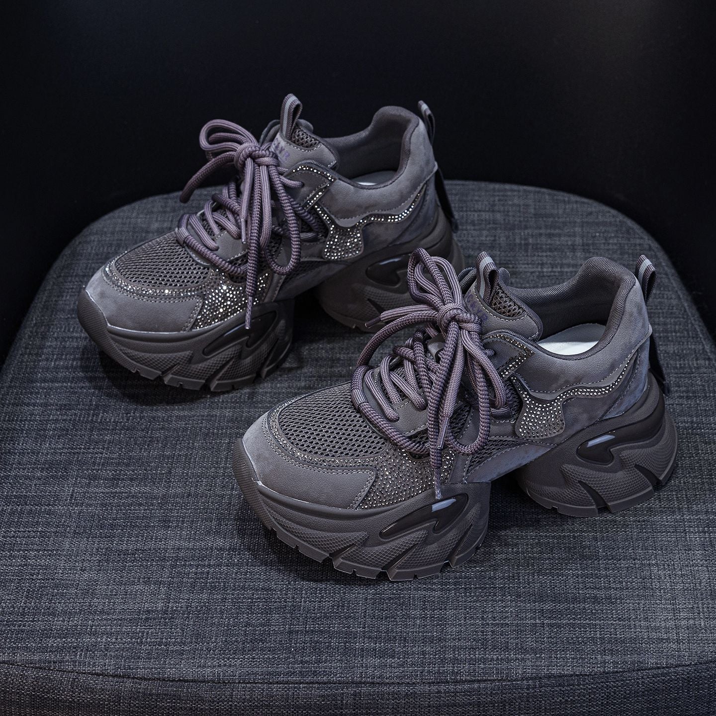 Women's Dad Autumn Platform Height Increasing Sports Functional Air Cushion Bottom Women's Shoes