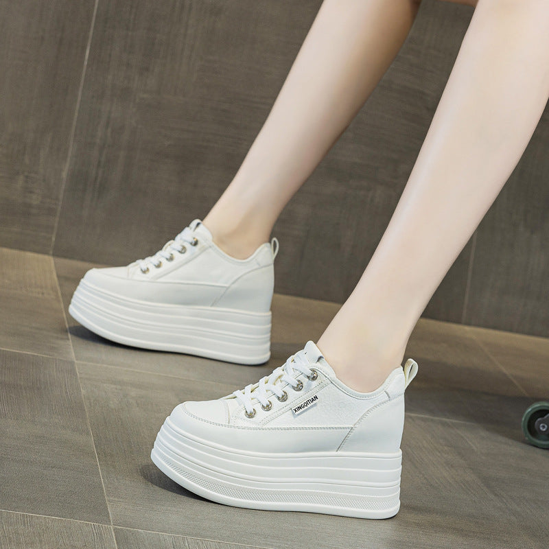 Women's Cm Breathable Spring Short Music Board Platform Height Increasing Women's Casual Shoes