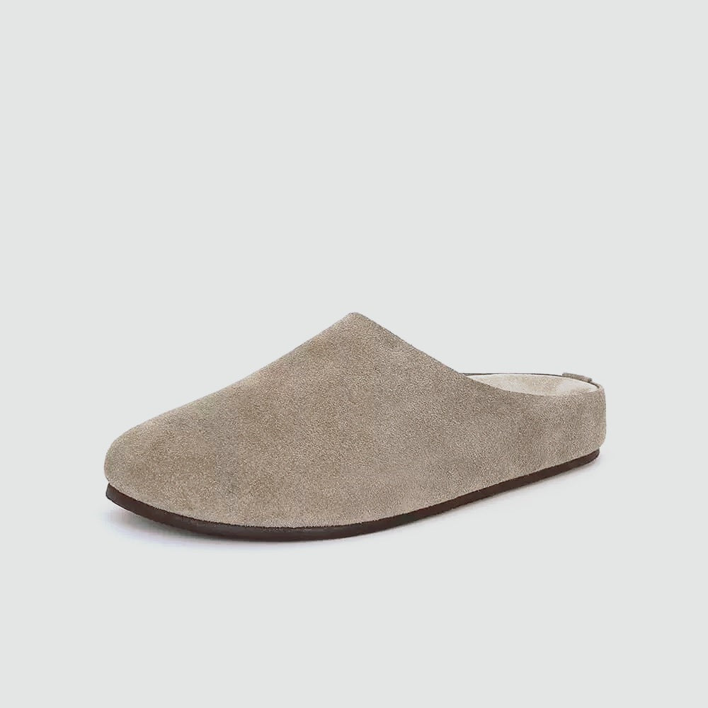 Women's & Men's Dynamic Waterproof Mulberry Slope Idle Style Full Cowhide Outerwear For Slippers