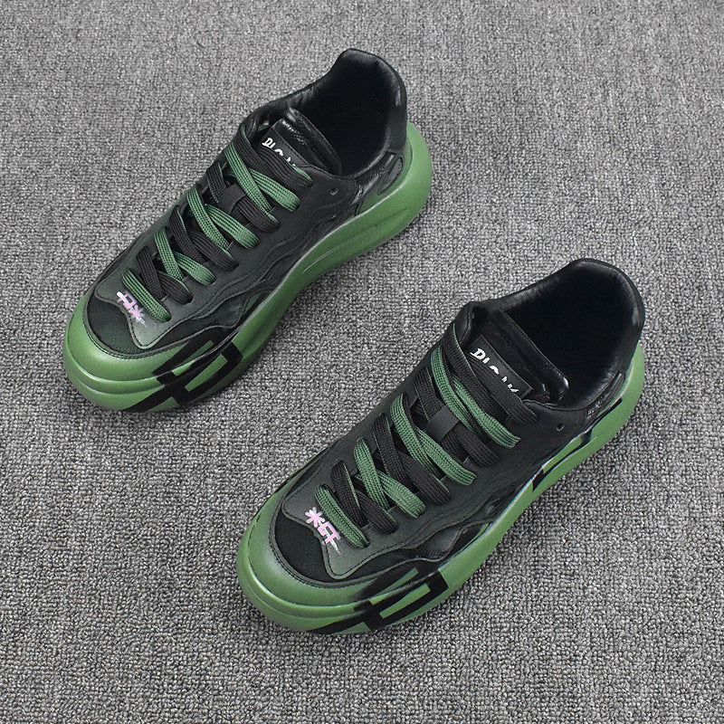 Men's Trendy Platform Height Increasing Insole Breathable Casual Shoes