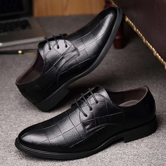 Men's Business Formal Groomsman Large Size Wedding Casual Shoes