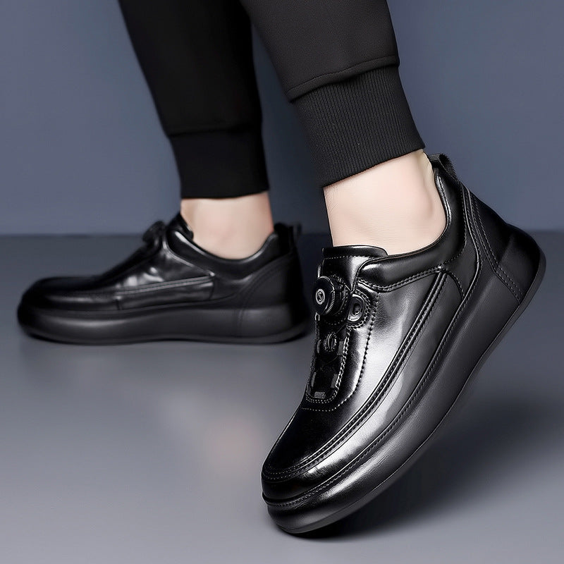 Men's Autumn Rotating Buckle Vintage Skateboard Lightweight Platform Men's Casual Shoes