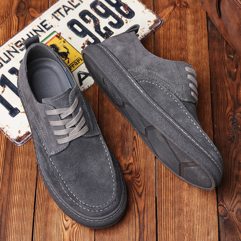 Men's Suede Skateboard Working Platform Martin Men's Shoes
