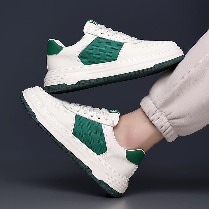 Men's Spring Thick Sole Height Increasing Soft Sneakers