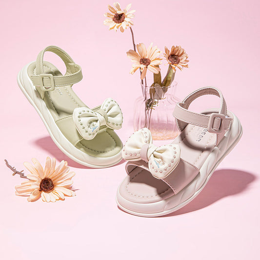 Princess For Summer Open Toe Bowknot Kid's Sandals