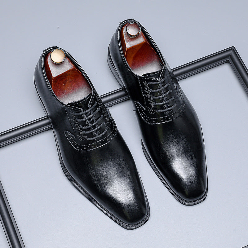 Men's British Style Formal Pointed Toe Wedding Men's Casual Shoes