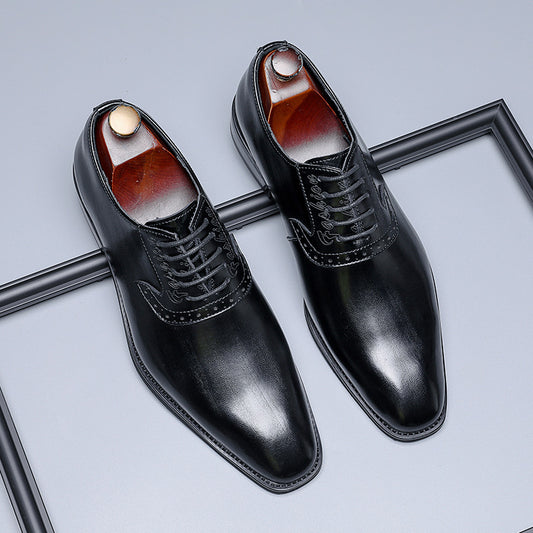 Men's British Style Formal Pointed Toe Wedding Men's Casual Shoes