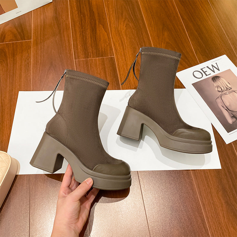 Women's Winter Slimming V Cut Tube Stretch Boots