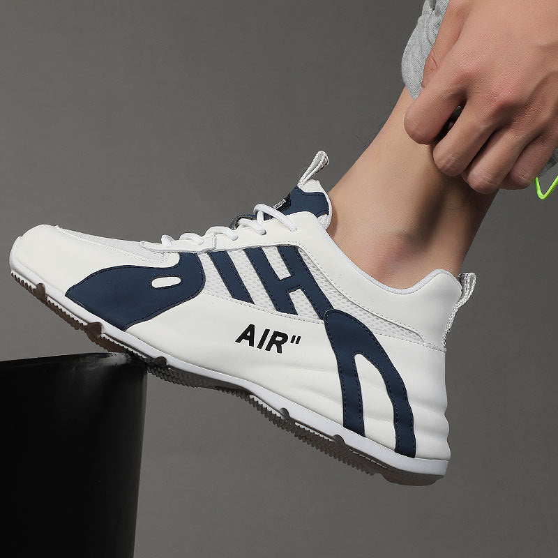 Men's Autumn Mesh Surface Platform Height Increasing Bag Casual Shoes