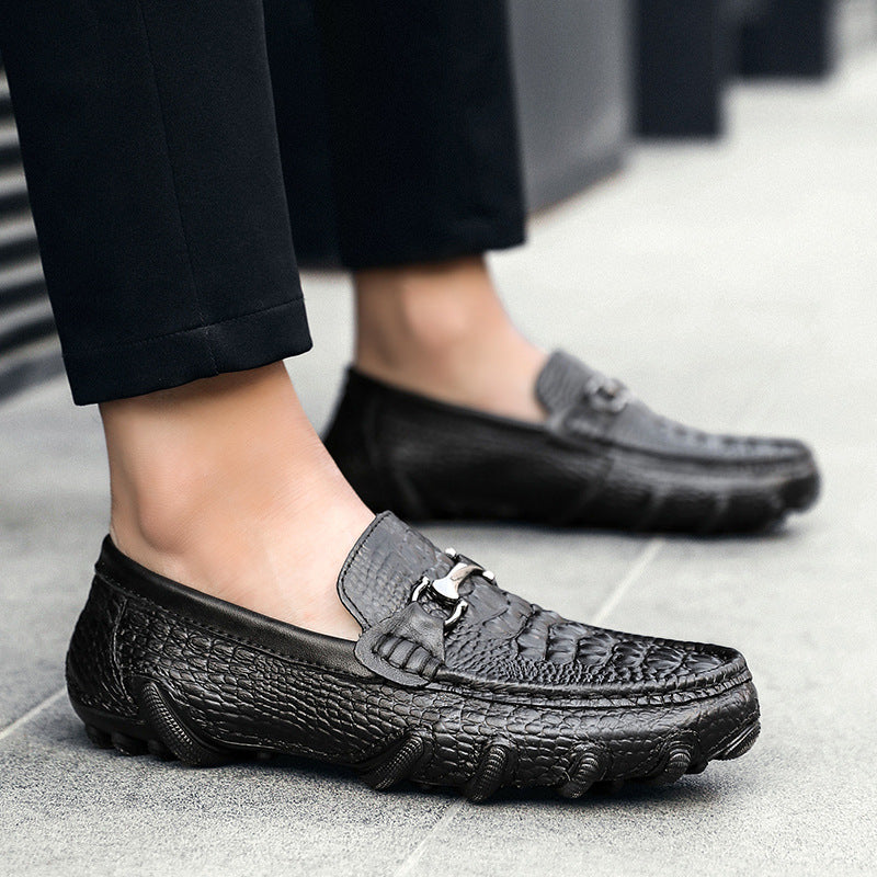 Men's Top Layer Cowhide Surface Slip-on Plus Loafers/doug Shoes