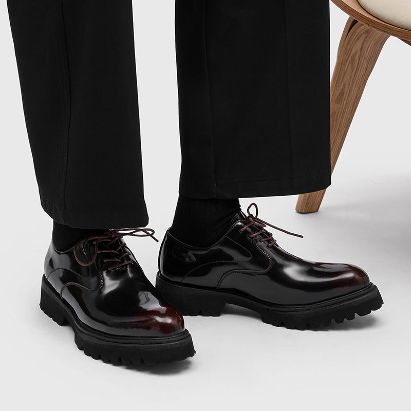 Men's Leisure Commute Interview High-grade Wedding Bridegroom Men's Business Leather Shoes