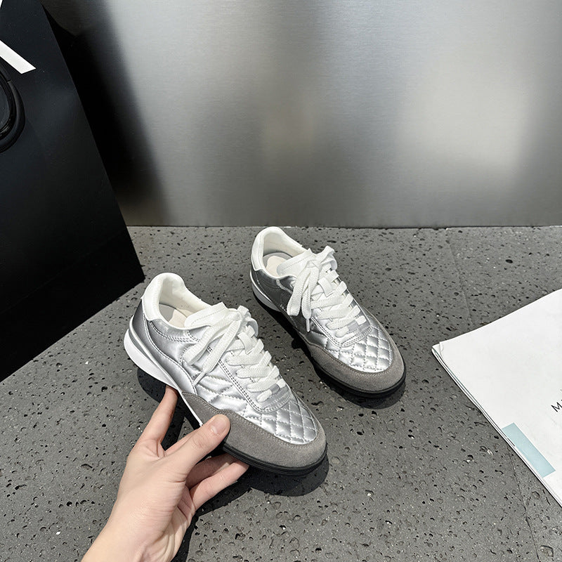 Women's Classic Style Rhombus Platform German Training Women's Casual Shoes