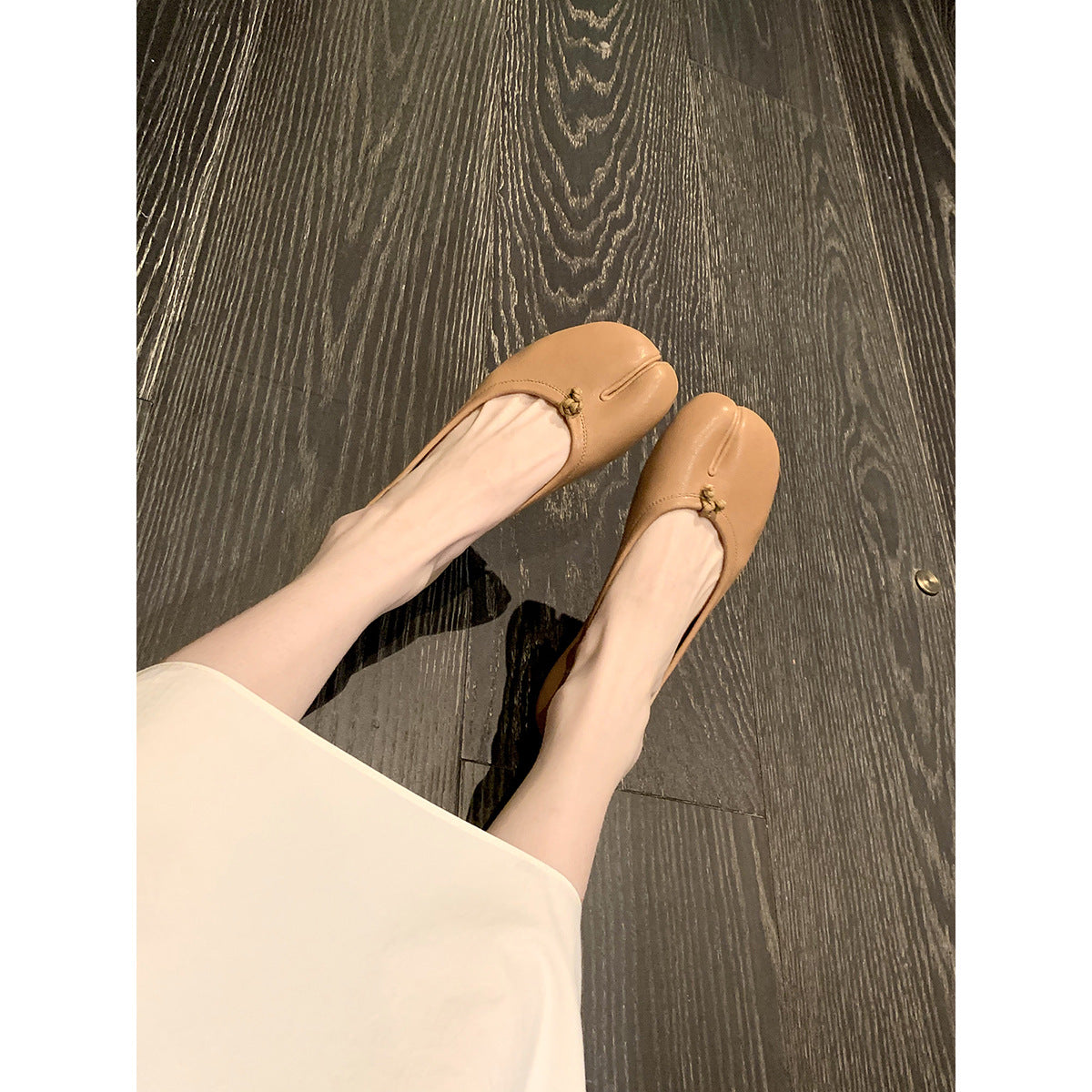 Mirror Shallow Mouth Slip-on Lofter Peas Flat Women's Shoes