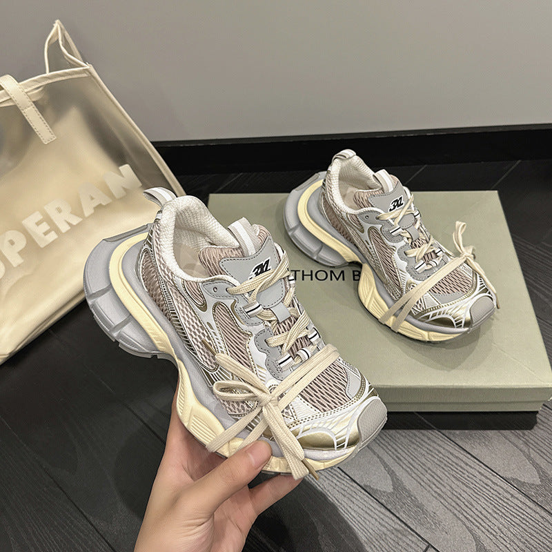 Women's & Men's Paris Dad Couple Vintage Fashion Jogging Women's Sports Shoes