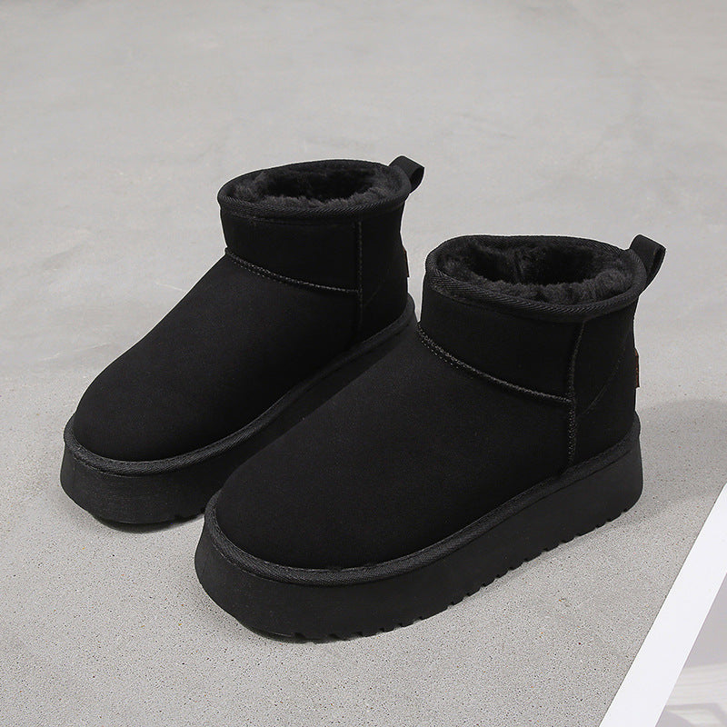 Women's Tube Height Increasing Warm With Veet Women's Snow Boots