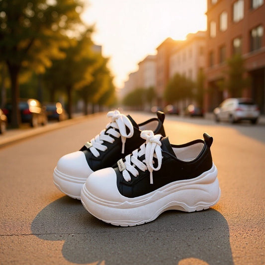 Women's Bread Sports Big Toe Platform Muffin Elevator Spring Women's Casual Shoes