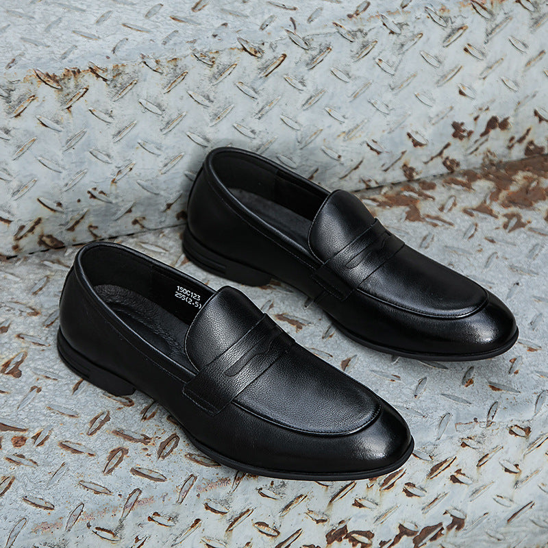 Men's Autumn Formal Wear Gentleman British Style Soft Bottom Men's Business Leather Shoes
