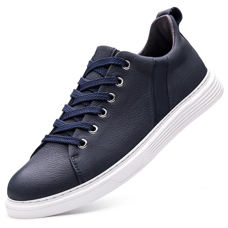 Men's Pier Layer Cowhide Board Slip-on Quality Sneakers