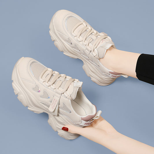 Women's Sports Small Thick Sole Height Increasing Sneakers
