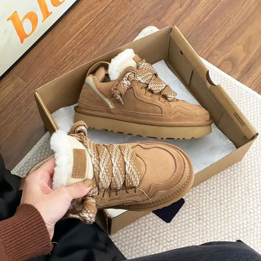 Attractive Women's Mel Fur Integrated Trendy Women's Snow Boots