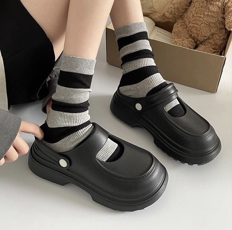 Women's Bowknot Mary Jane Outer Wear Platform Women's Shoes