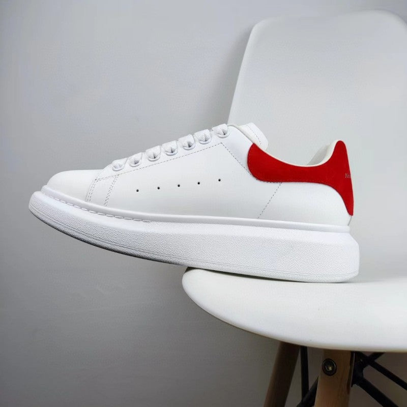 Women's & Men's High Version Mcqueen White Thick-soled Height Casual Shoes