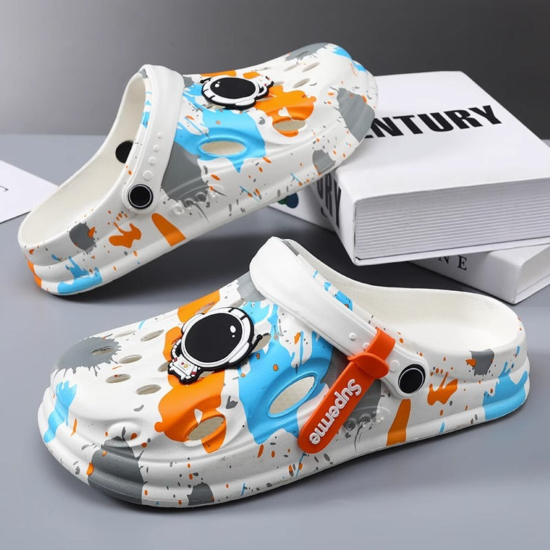 Men's Driving Outdoor Wear Cartoon Fashionable Toe Cap Sandals