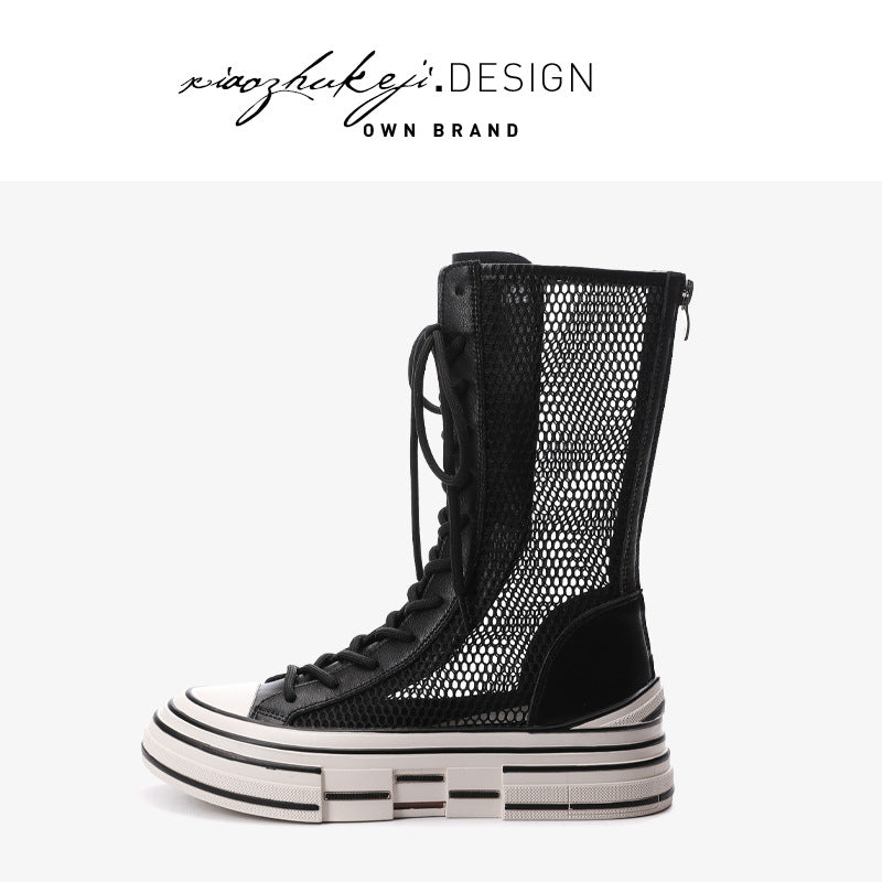 Women's Genuine Mesh Summer Thin Martin Fashion Boots